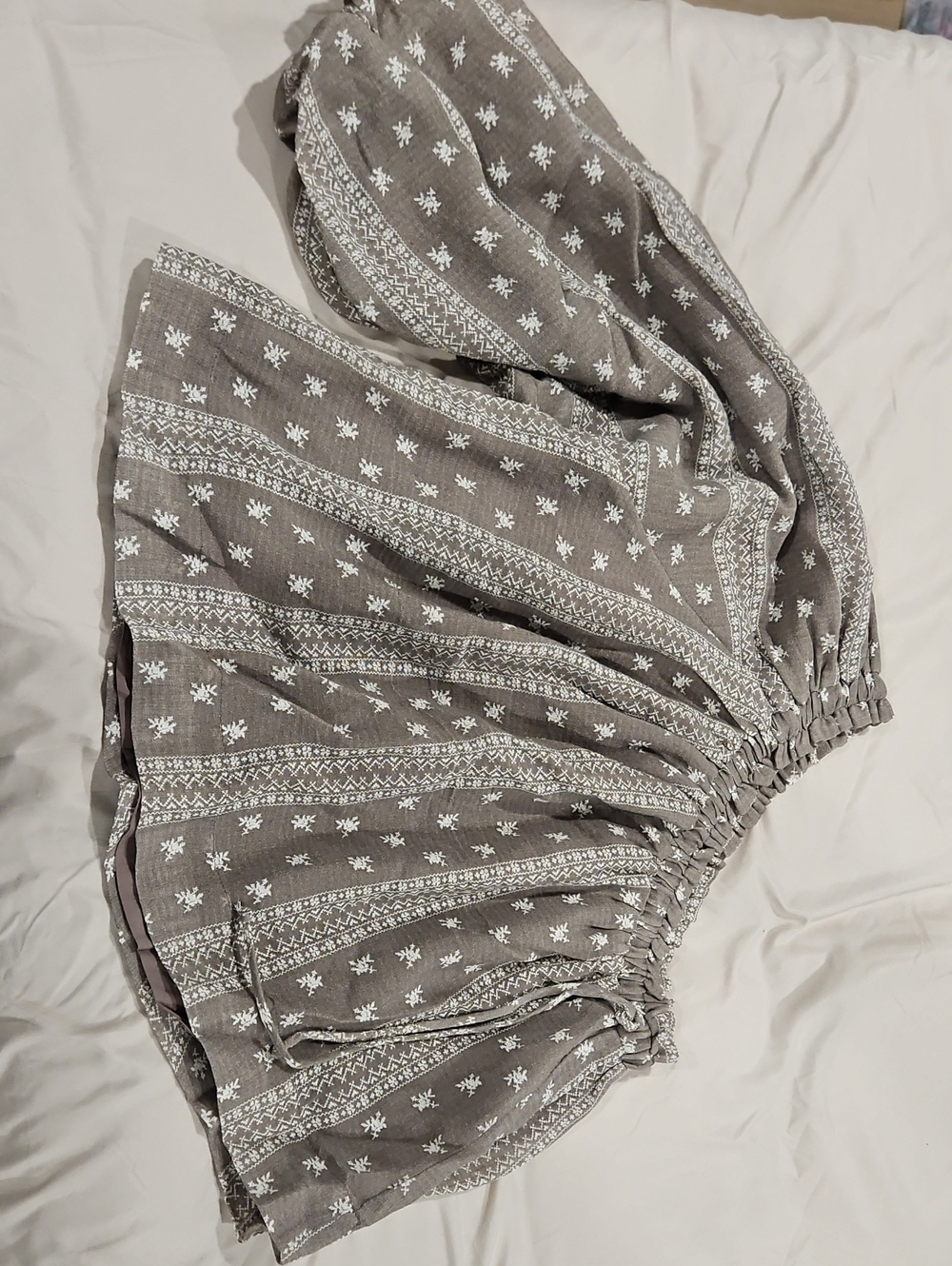 OLIVACEOUS Boho One Shoulder Top Mocha Taupe Size Small